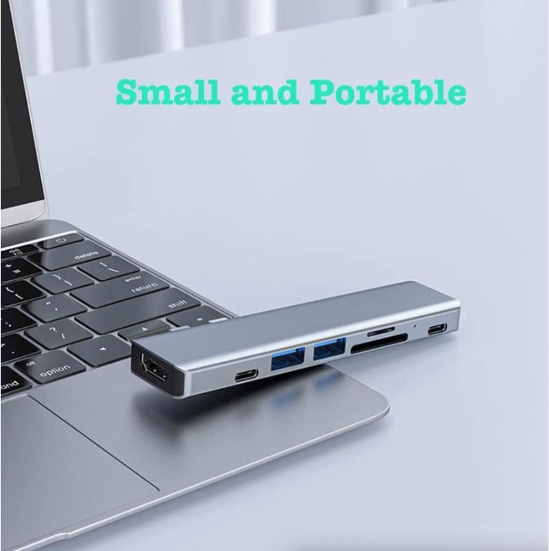 4-in-1 USB-C Hub — Silver — product view 4