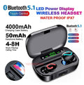 Bluetooth 5.1 Wireless Earbuds — Black