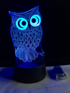 Owl Color-Changing LED Lamp — product view 2