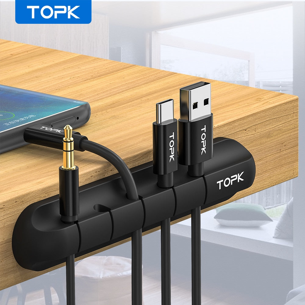 Silicone Desktop Cable Organizer — 3 Slots — product view 5
