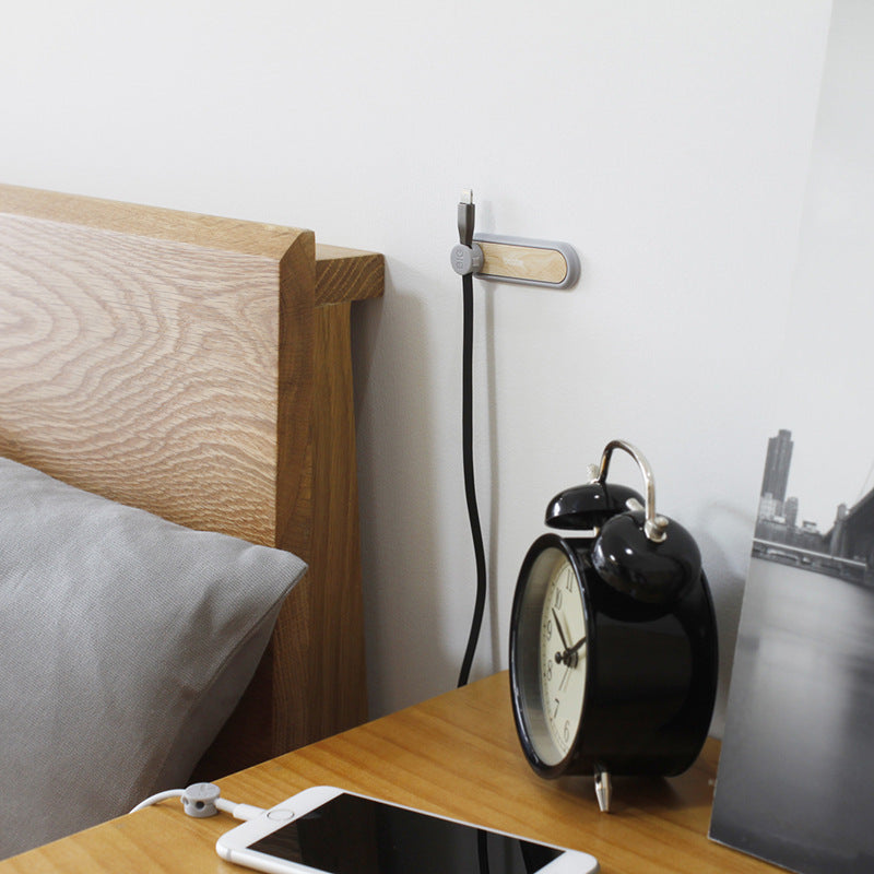 Wooden Magnetic Cable Holder — product view 4
