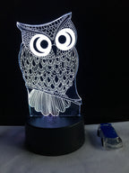 Owl Color-Changing LED Lamp