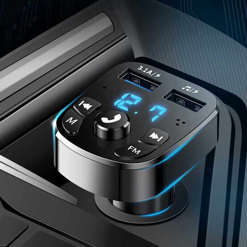 Bluetooth Car FM Transmitter & USB Charger — product view 3