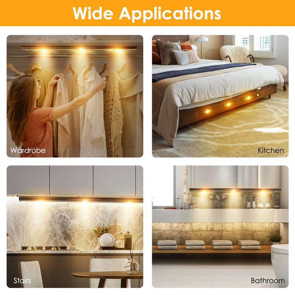 Rechargeable Motion Sensor Cabinet Lights — 2 Pack — product view 2