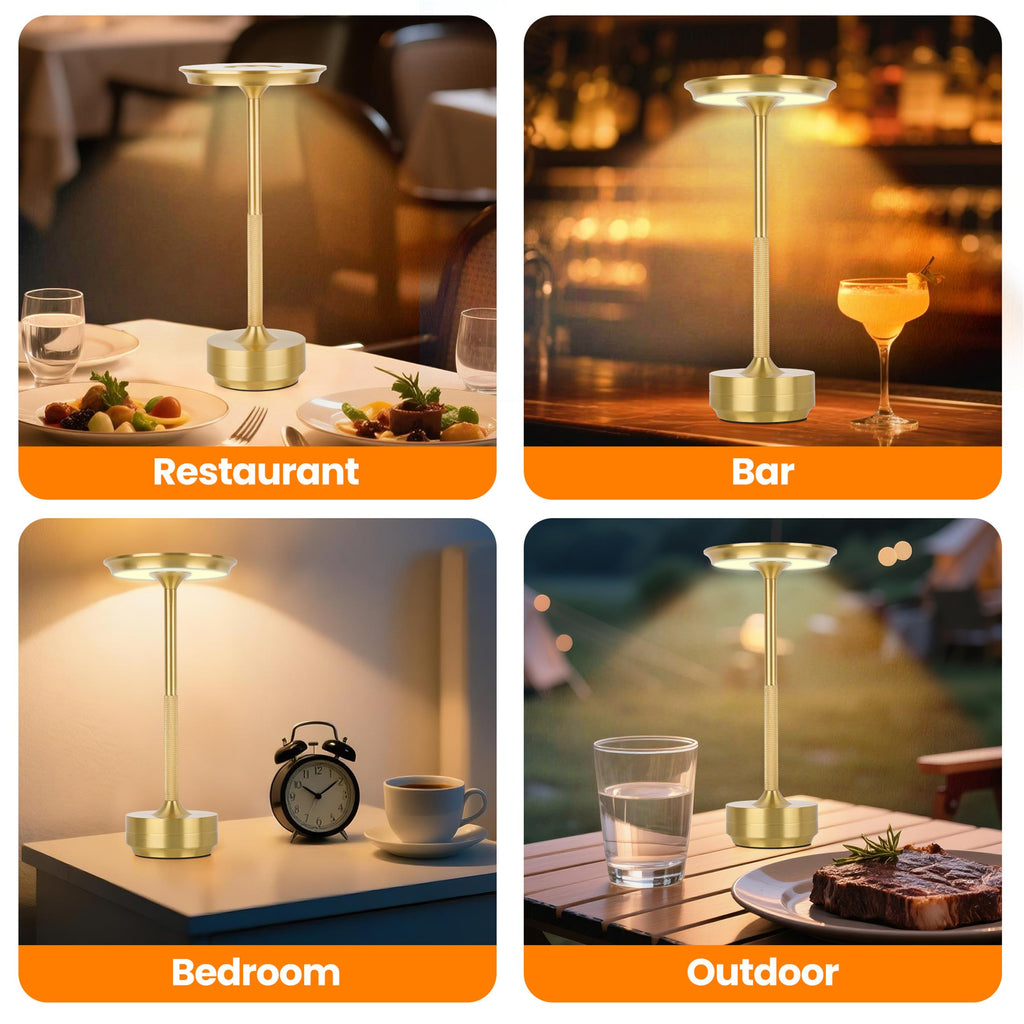 Rechargeable Cordless Table Lamps — 2 Pack — product view 3