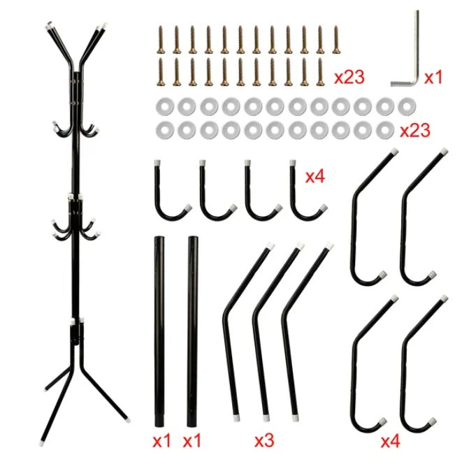 Metal Coat Rack Organizer — product view 3