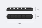 Silicone Desktop Cable Organizer — 3 Slots — product view 3