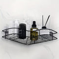 No-Drill Corner Shower Caddy — Black