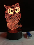 Owl Color-Changing LED Lamp — product view 6