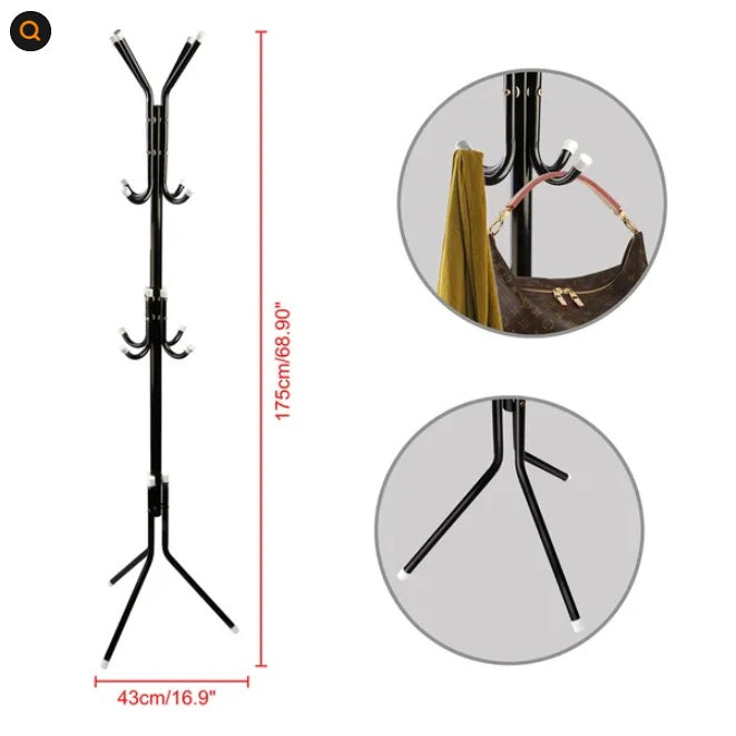 Metal Coat Rack Organizer — product view 2