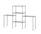 Adjustable Metal Kitchen Storage Rack — Silver — product view 6