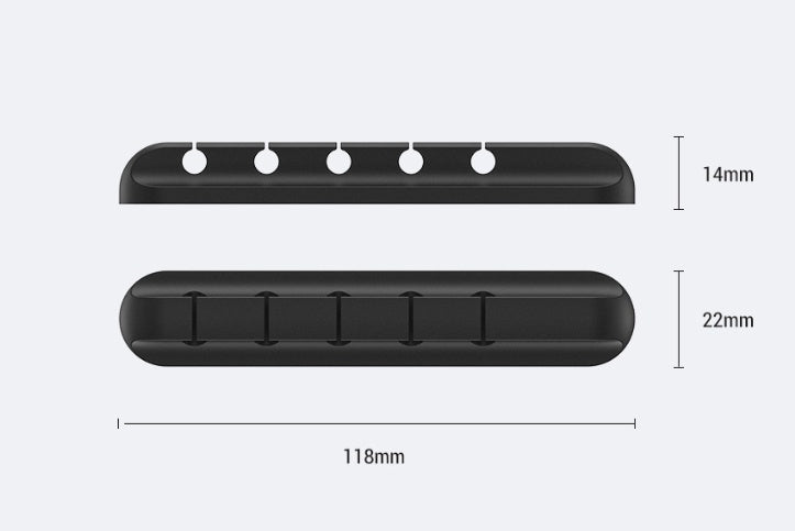 Silicone Desktop Cable Organizer — 3 Slots — product view 9
