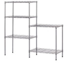 Adjustable Metal Kitchen Storage Rack — Silver — product view 4