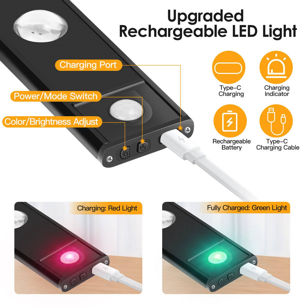 Rechargeable Motion Sensor Cabinet Lights — 2 Pack — product view 4