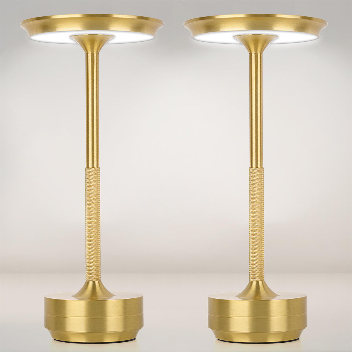 Rechargeable Cordless Table Lamps — 2 Pack