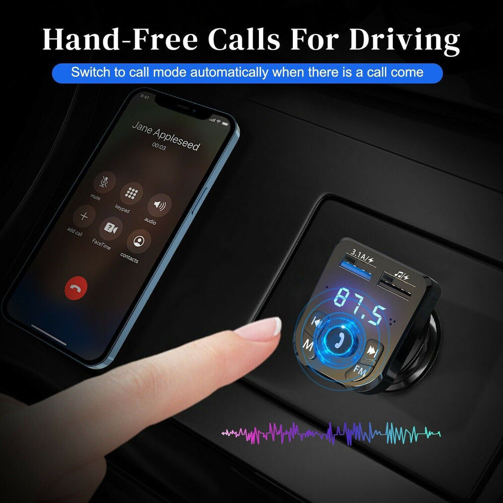 Bluetooth Car FM Transmitter & USB Charger — product view 6