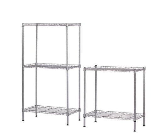 Adjustable Metal Kitchen Storage Rack — Silver — product view 2