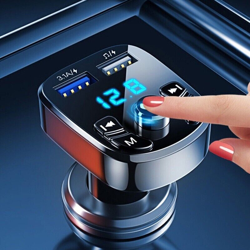 Bluetooth Car FM Transmitter & USB Charger