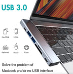 4-in-1 USB-C Hub — Silver — product view 2