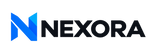 Nexora — blue N logo and navy wordmark